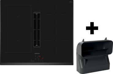 Siemens ED651BGA6 - ED651BS16E + HZ9VDSB4, Kochfeld mit Dunstabzug (Induktion), Flachkanal, 60 cm, 5 Jahre Garantie!